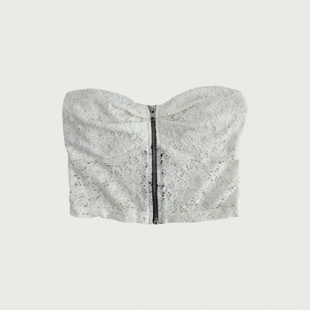 Zip Front Tube Top